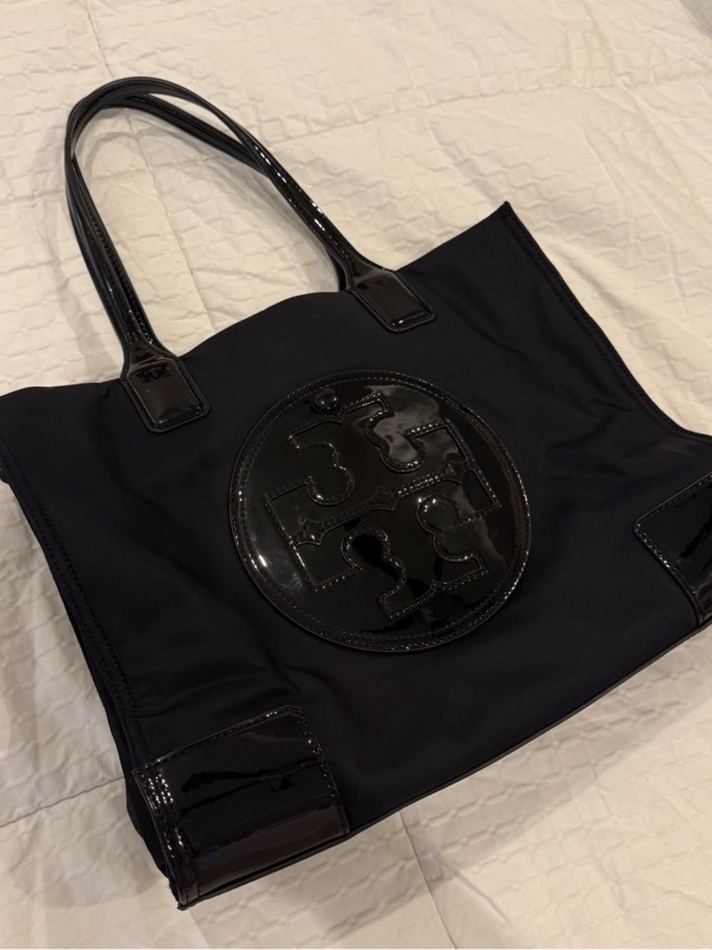 Tory Burch Black Ella Nylon Tote